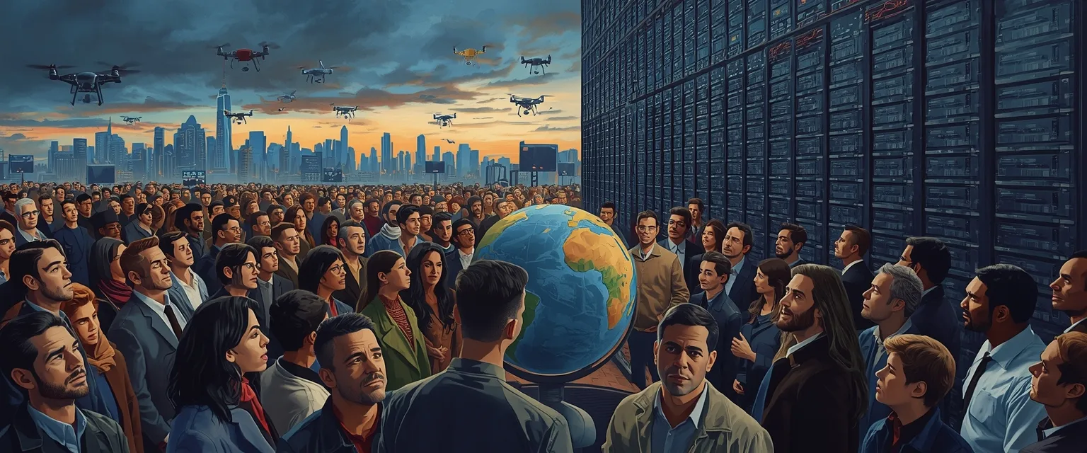 The day's cover: one painted scene made from today's pieces