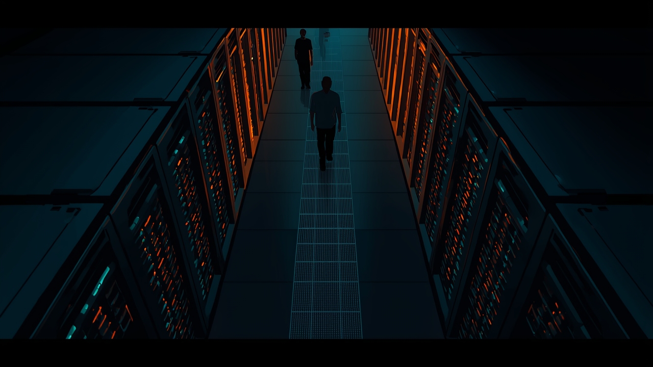 Technicians monitor DNS shifts at a network hub