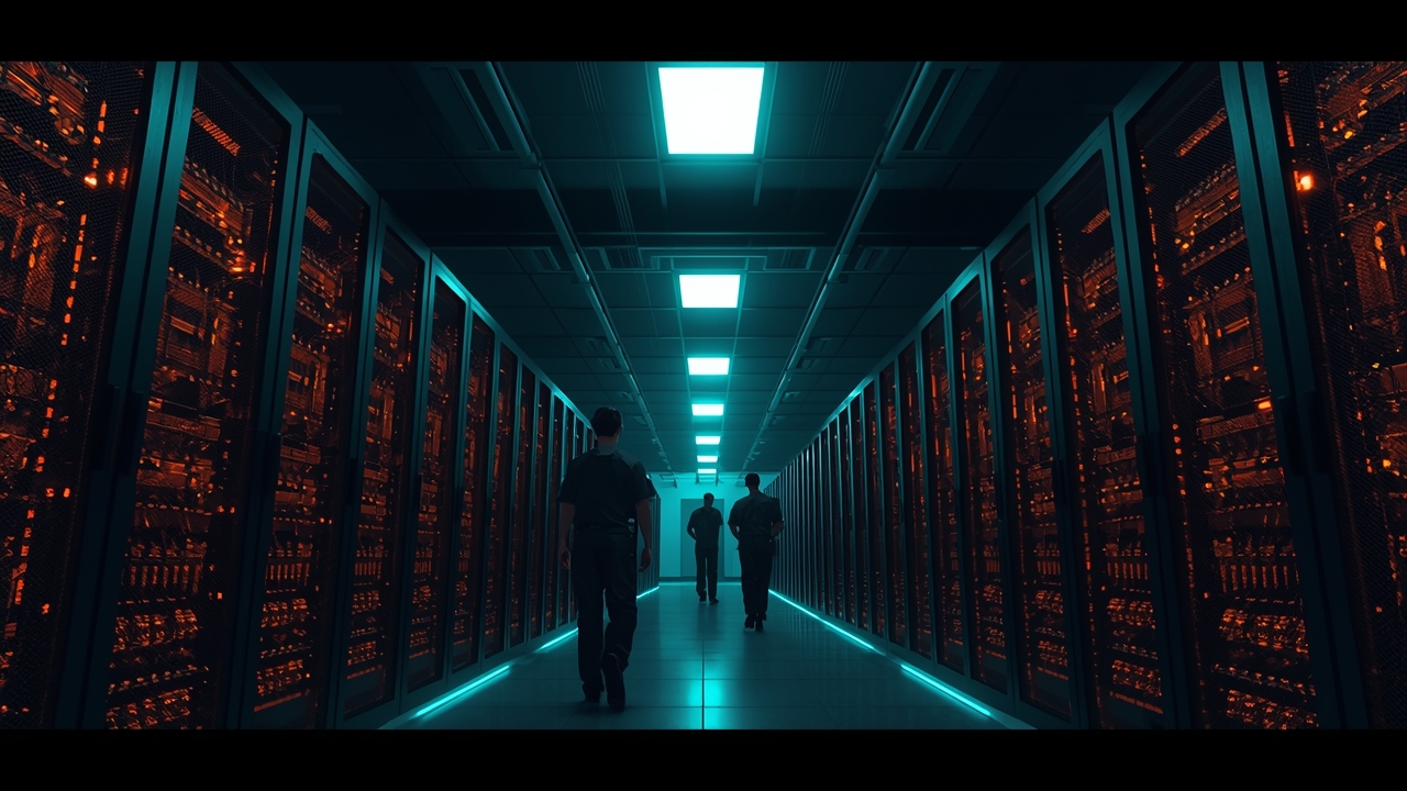 DNS servers hum in a quiet room